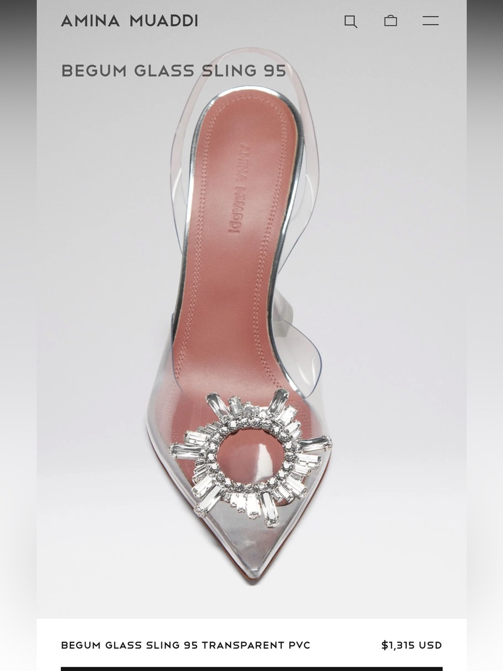 Amina Muaddi size 39